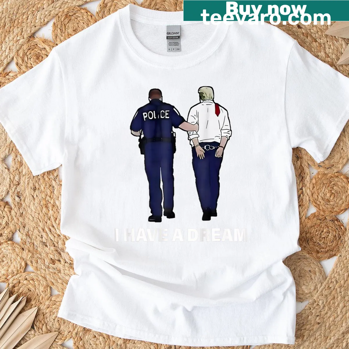 Humorous T-shirt with a playful take on a famous quote — on a men's t-shirt