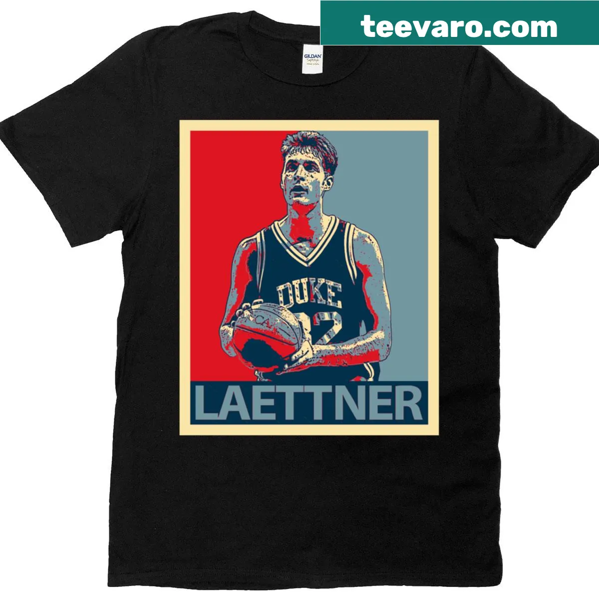 Classic t-shirt honoring Christian Laettner — on a men's t-shirt