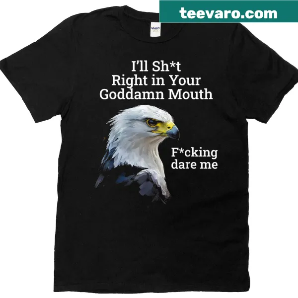 Provocative t-shirt featuring a humorous rude saying.