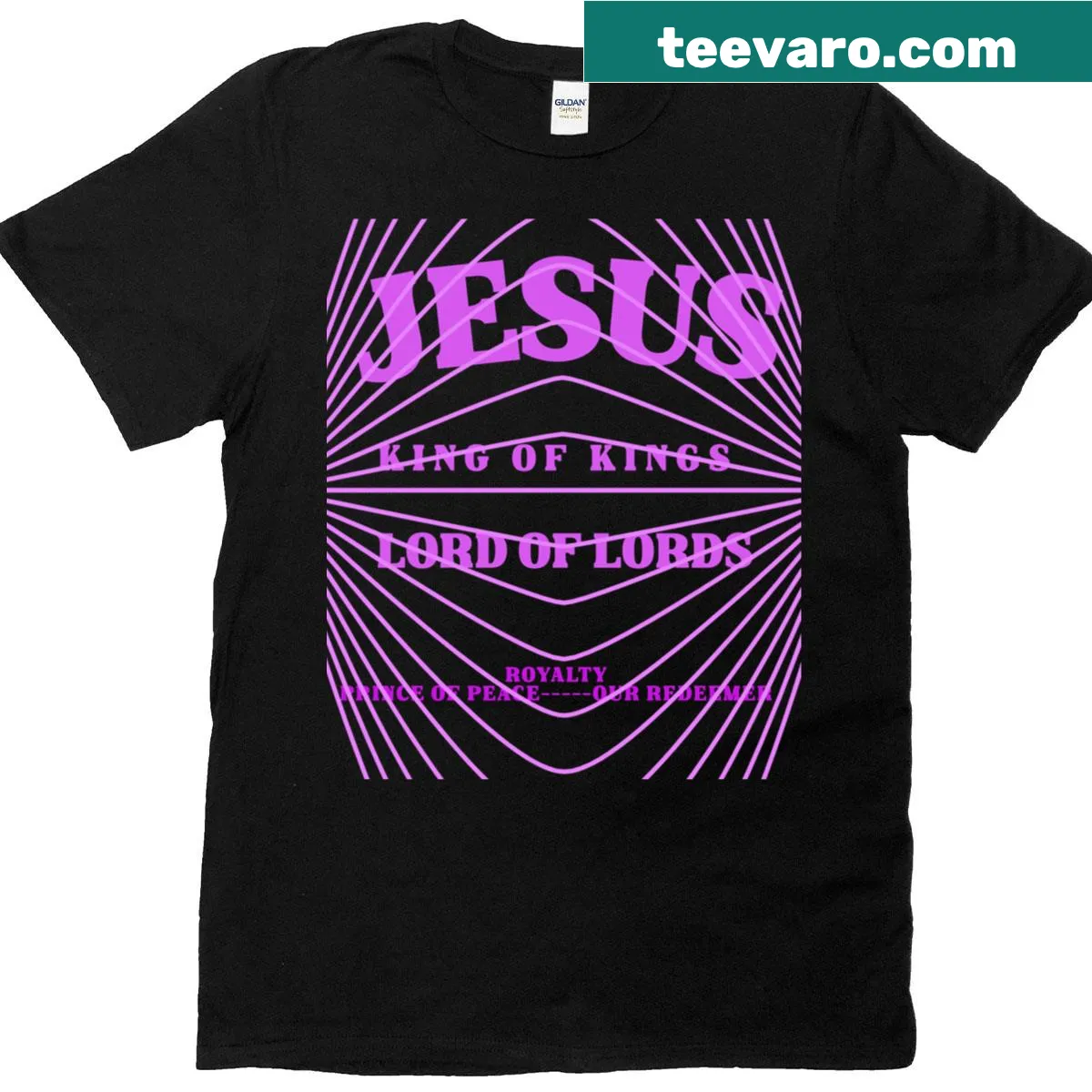 Classic t-shirt with religious text about Jesus — on a men's t-shirt