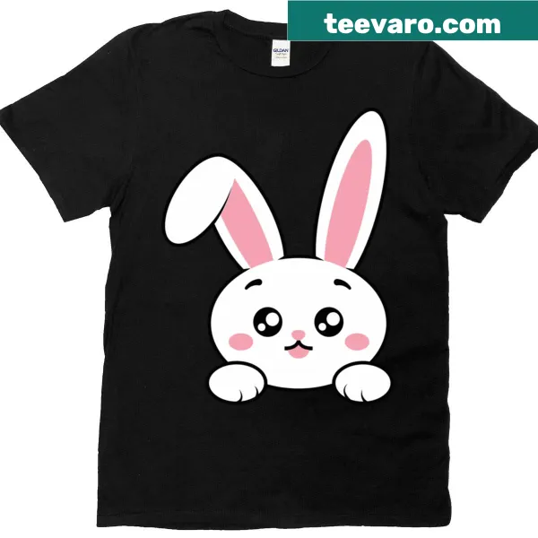 Illustration of a rabbit with text 'Just A Girl Who Loves Bunnies'