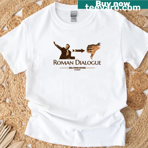 Playful t-shirt with a clever saying about dialogue and conversation
