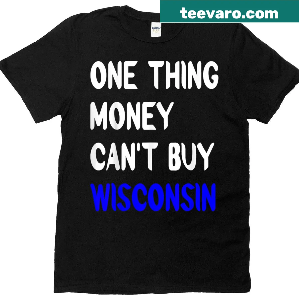 Wisconsin pride t-shirt with heartfelt message. — on a men's t-shirt