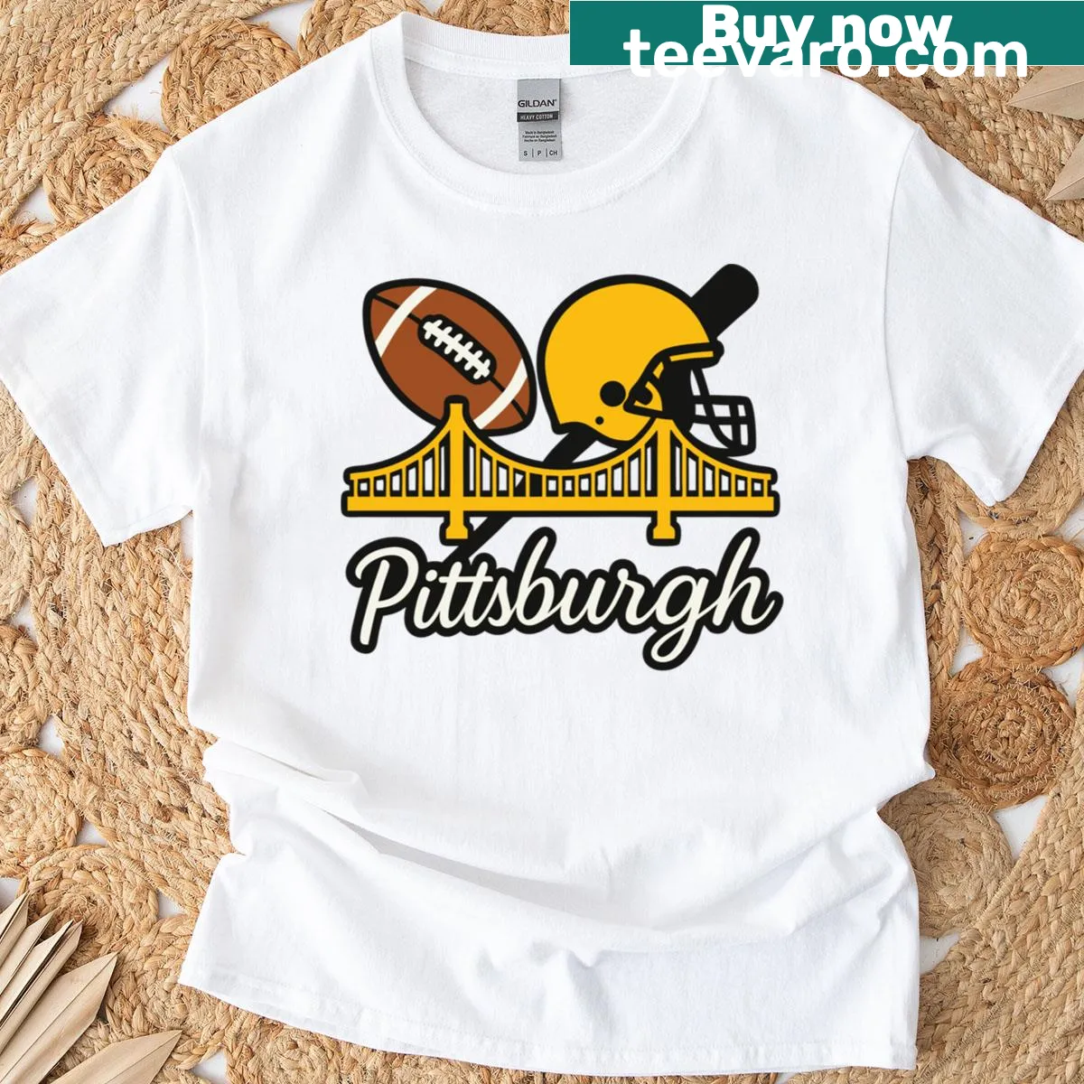 Unique fan art T-shirt for Pittsburgh Pirates baseball fans — on a men's t-shirt
