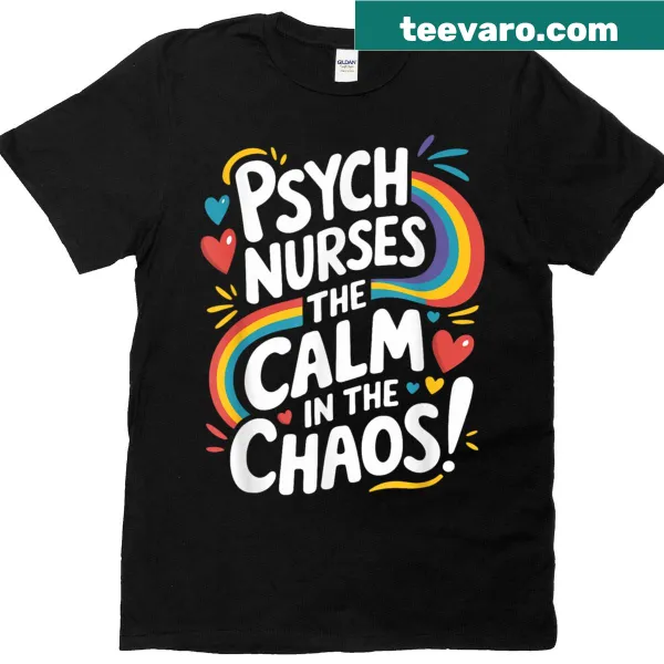 Psych Nurse design with symbols of mental health care