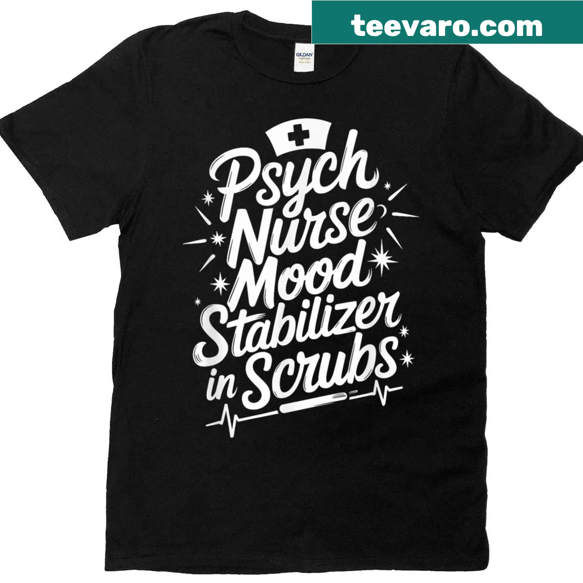 Quote t-shirt for mental health nursing — on a men's t-shirt