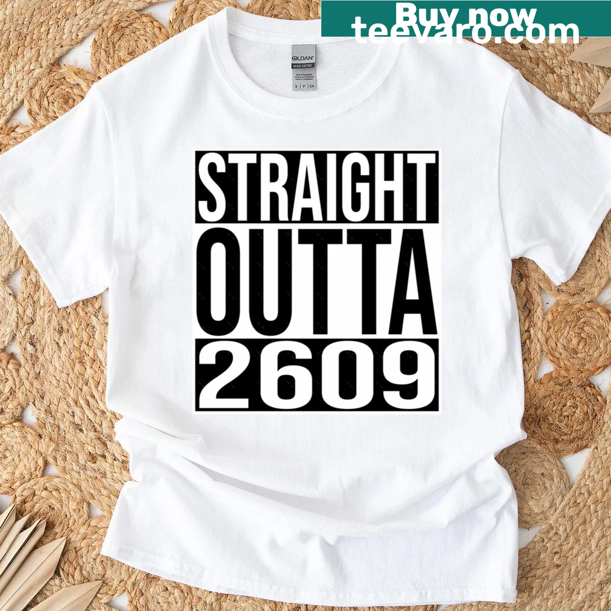 Fringe TV show themed t-shirt with the phrase 'Straight Outta 2609' — on a men's t-shirt