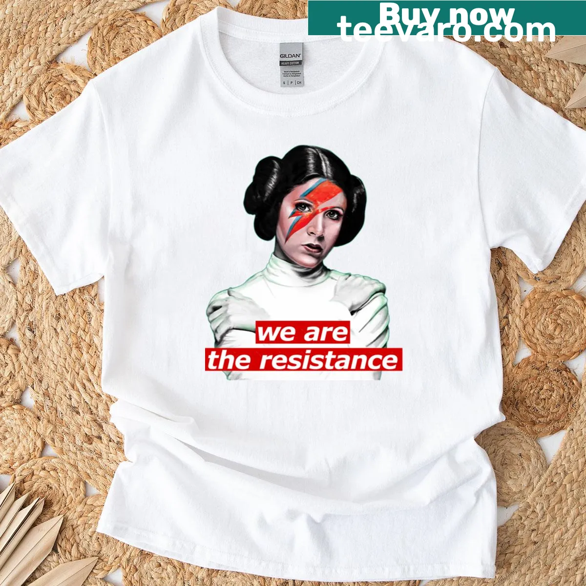 Classic T-shirt with 'We Are The Resistance' slogan. — on a men's t-shirt