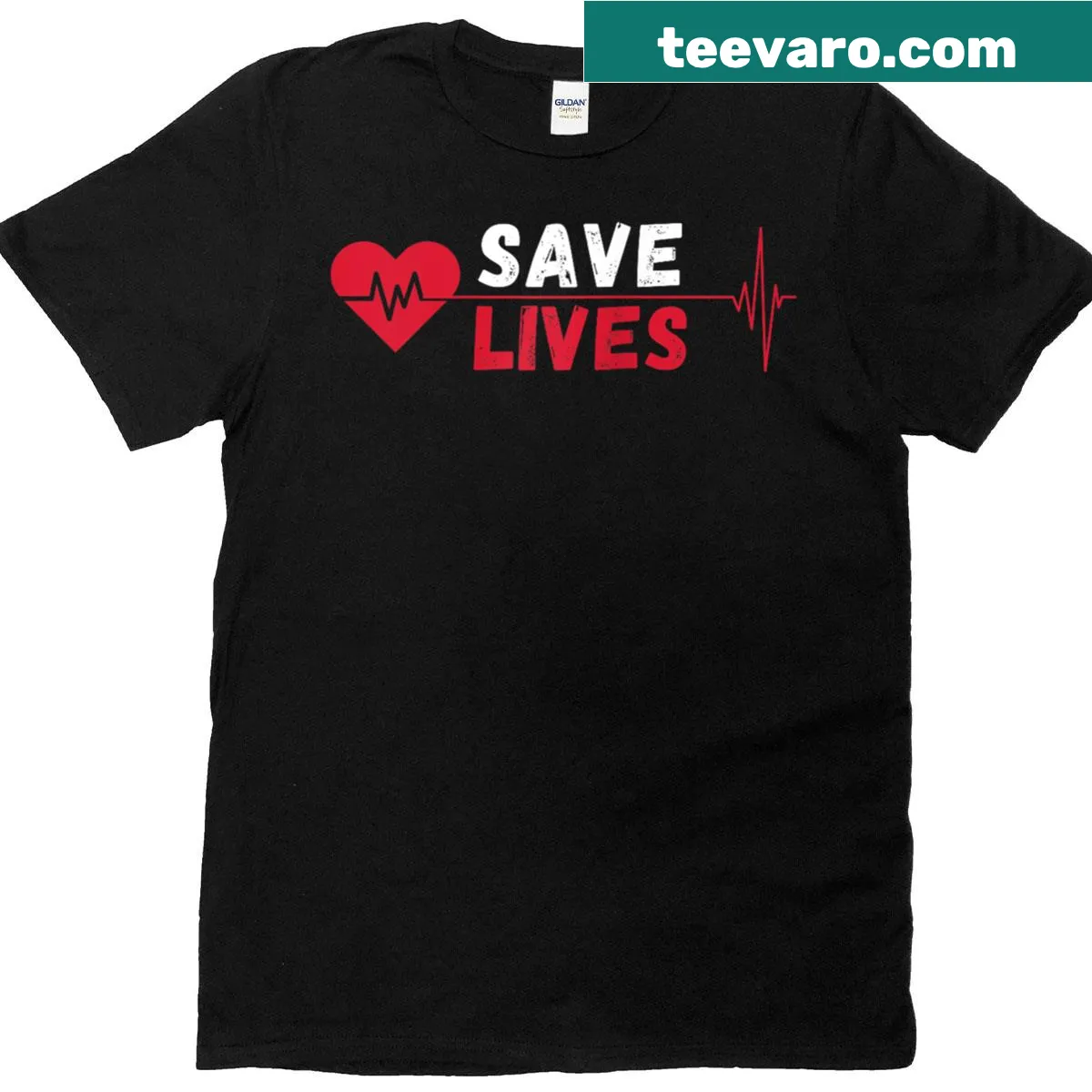 Raglan tee featuring messages for blood donation awareness — on a men's t-shirt