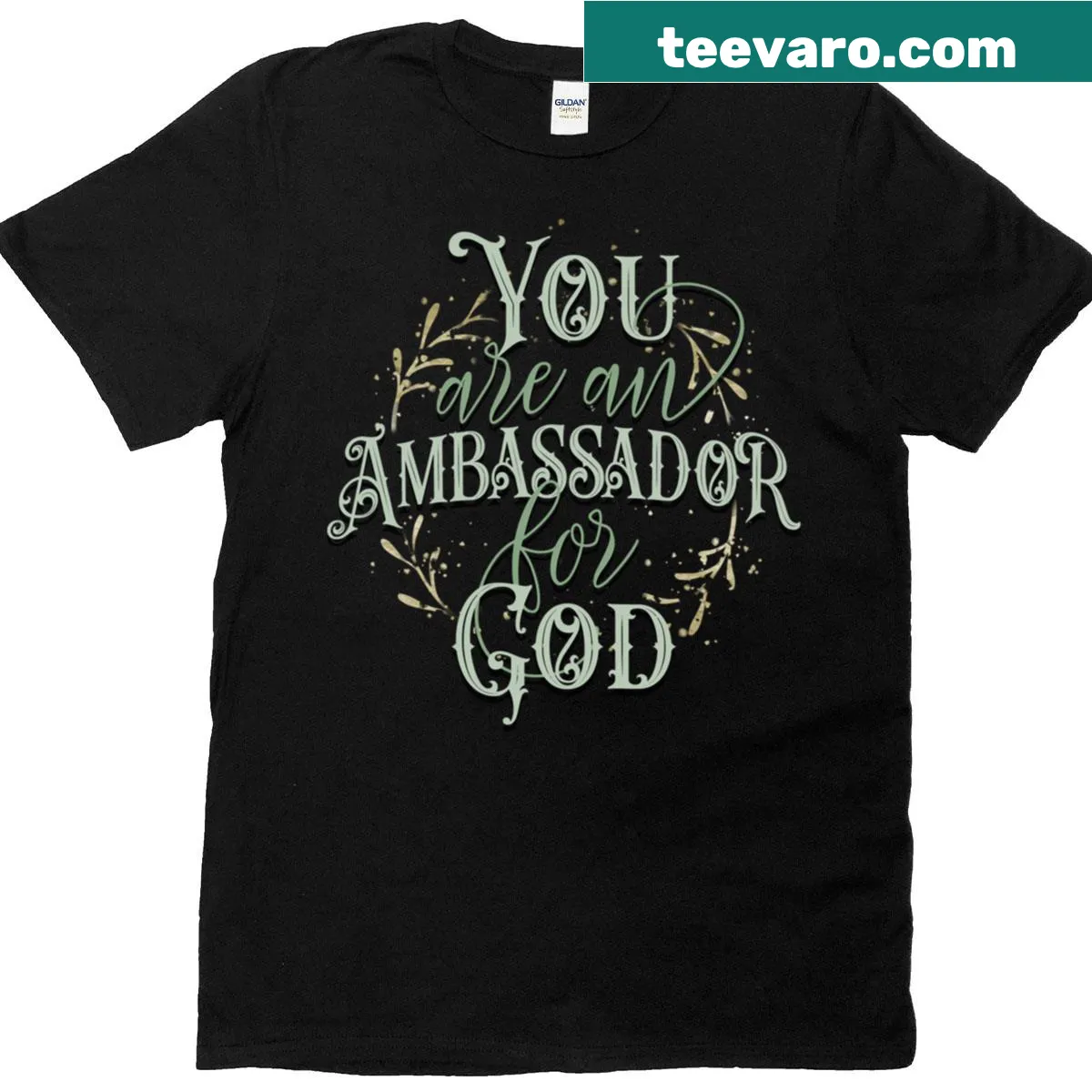 Classic t-shirt with a bold message about being an ambassador for God — on a men's t-shirt