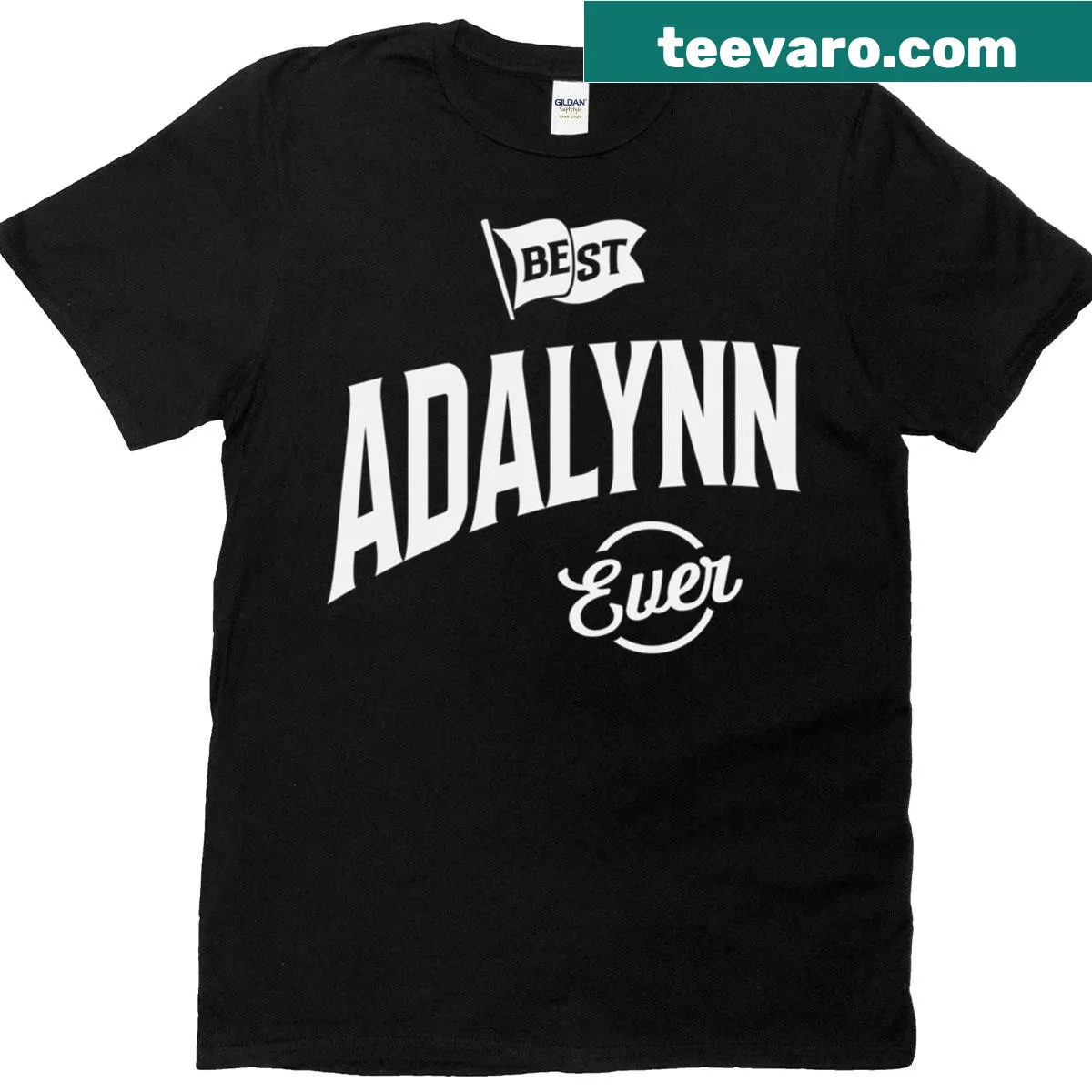Personalized fitted T-shirt with the name Adalynn — on a men's t-shirt