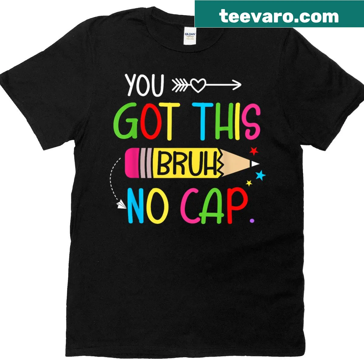 Motivational T-shirt for kids with 'Youve Got This Bruh' text — on a men's t-shirt