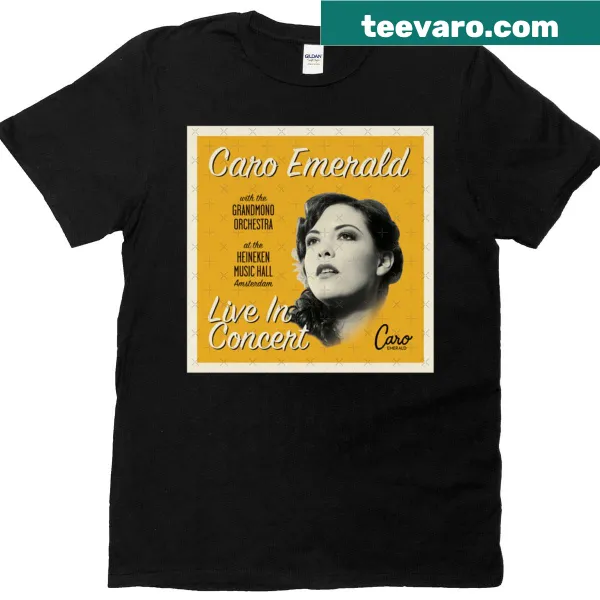 Vintage concert t-shirt featuring Caro Emerald from 2011 performance