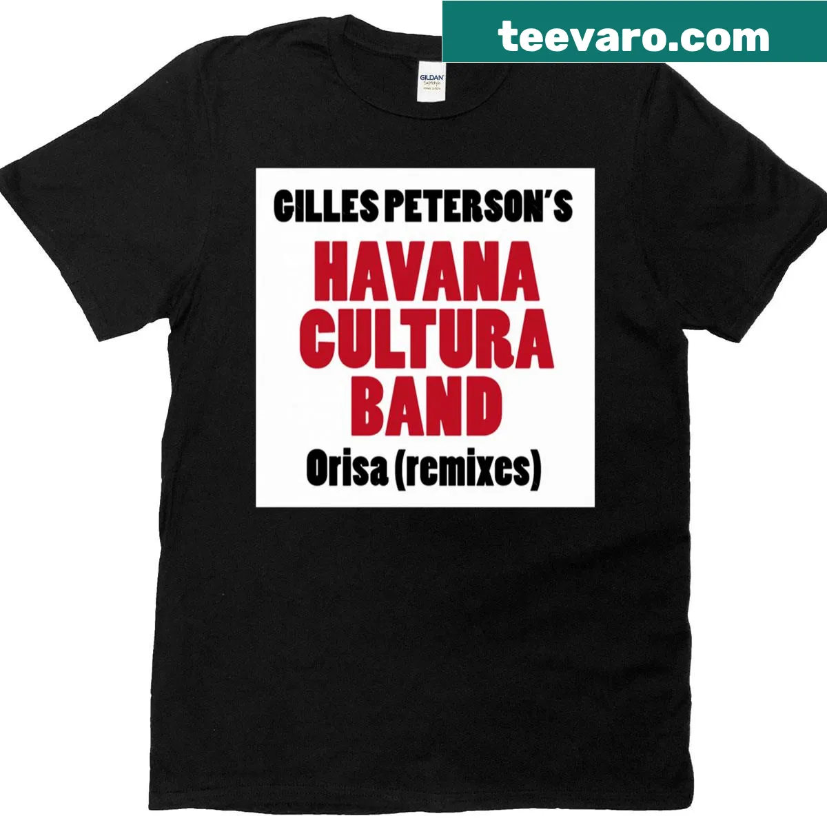 T-shirt featuring design for El Micha - Agita Remixes Album 2012 — on a men's t-shirt