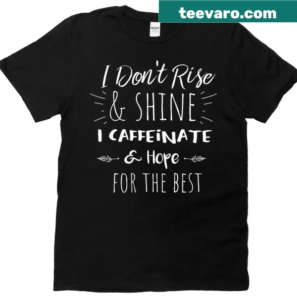 Funny coffee lover T-shirt with humorous saying for moms