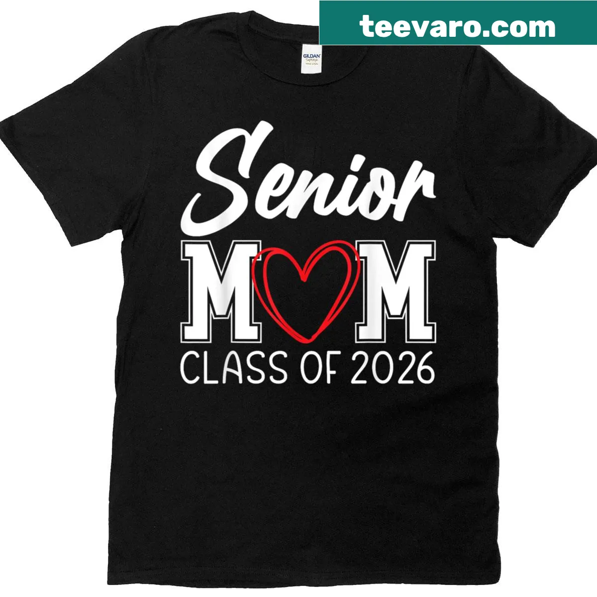 T-shirt with 'Class of 2026' in bold graduation-themed text — on a men's t-shirt