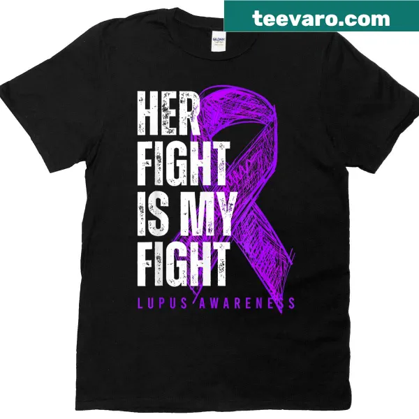 T-shirt raising lupus awareness with supportive message