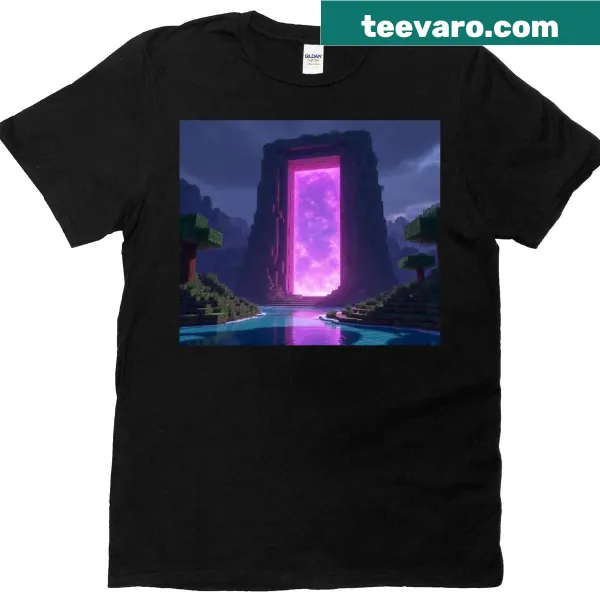 Illustrated design of a Nether Portal from gaming