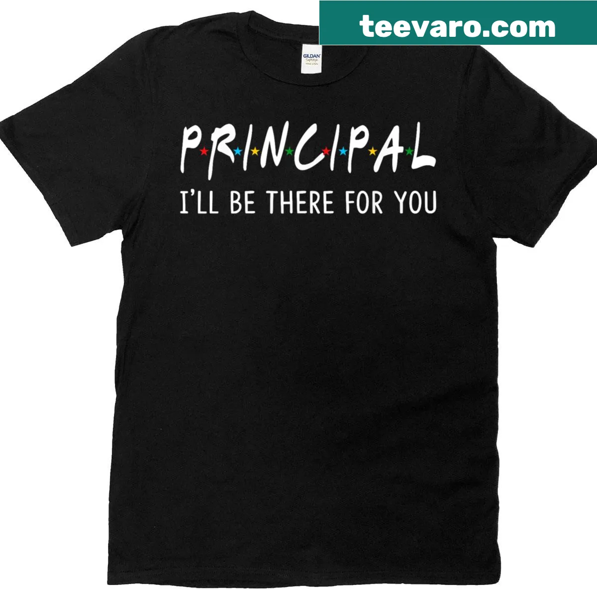 Funny t-shirt for principals and teachers with supportive text — on a men's t-shirt