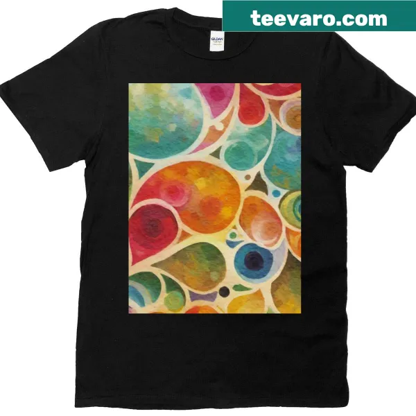 Abstract splashed graphic design t-shirt