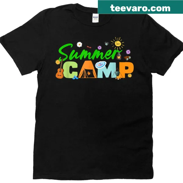 Illustrated T-shirt for kids celebrating Cousin Camp and family memories