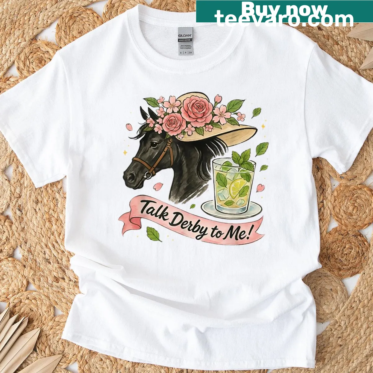 Funny horse racing t-shirt with a clever saying — on a men's t-shirt