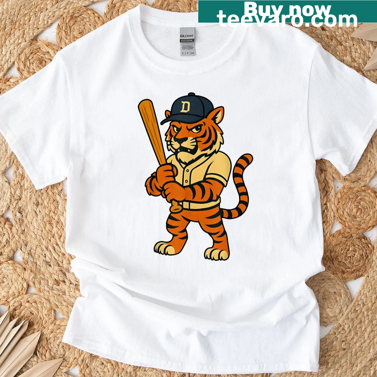 Artistic T-shirt featuring a tiger illustration and the phrase 'Tigers Last Name Love.' — on a men's t-shirt