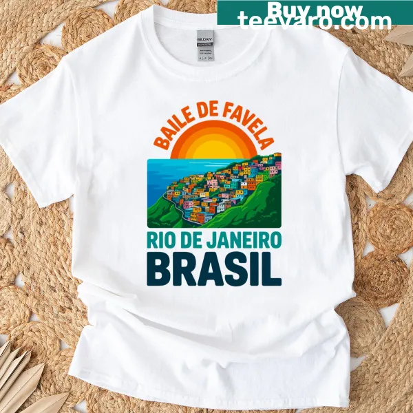 Graphic t-shirt inspired by Brazilian funk culture
