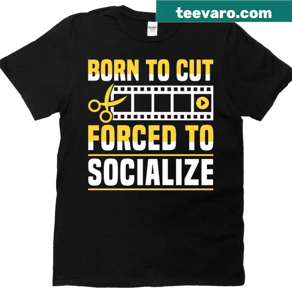T-shirt for editors featuring humorous text about socializing