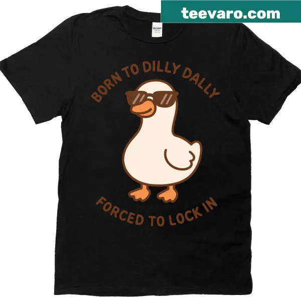 Funny t-shirt about procrastination with bold text