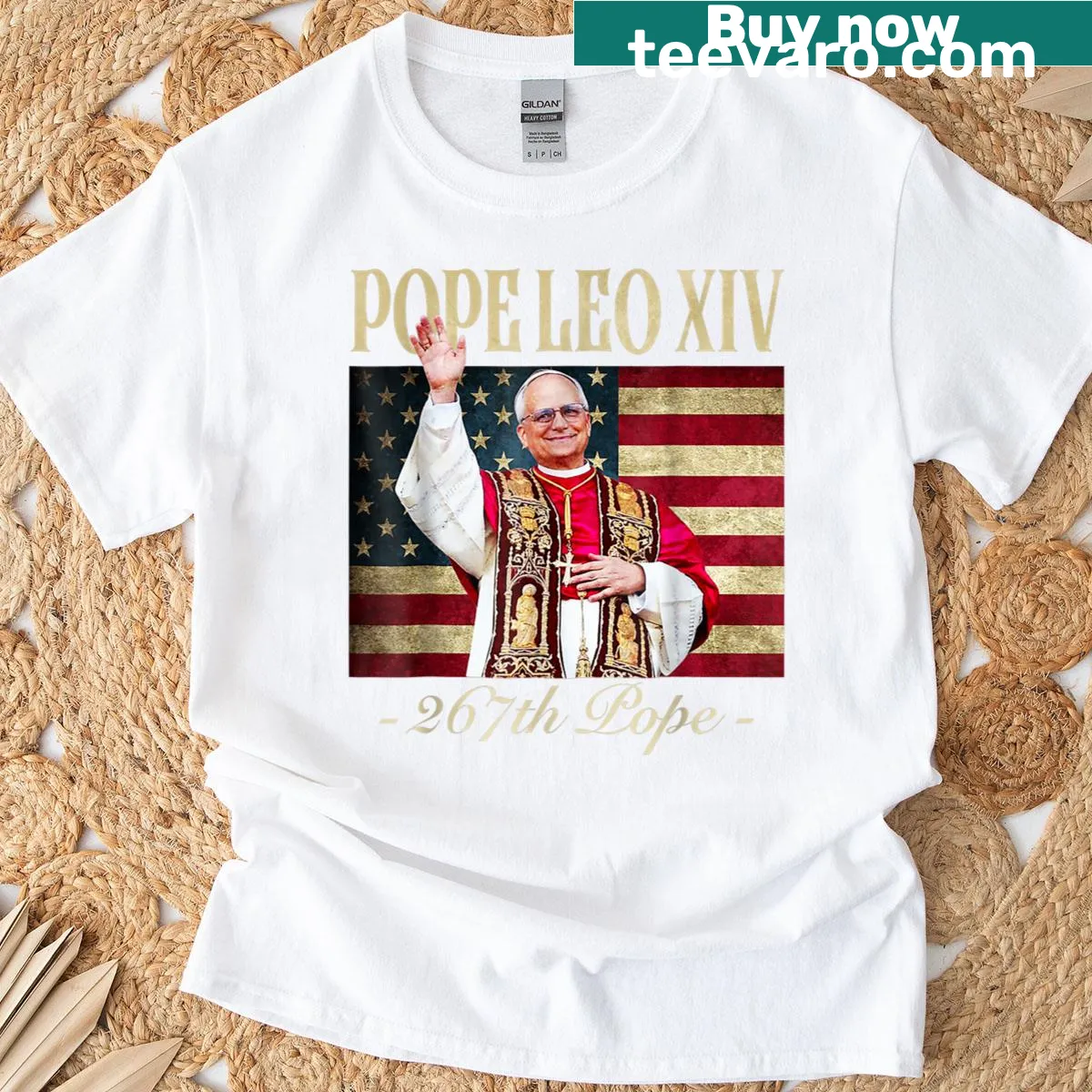 Cardinal Robert Prevost t-shirt design — on a men's t-shirt