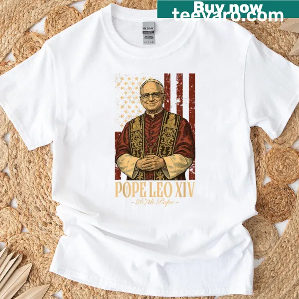 Vintage-style t-shirt honoring Cardinal Robert Prevost