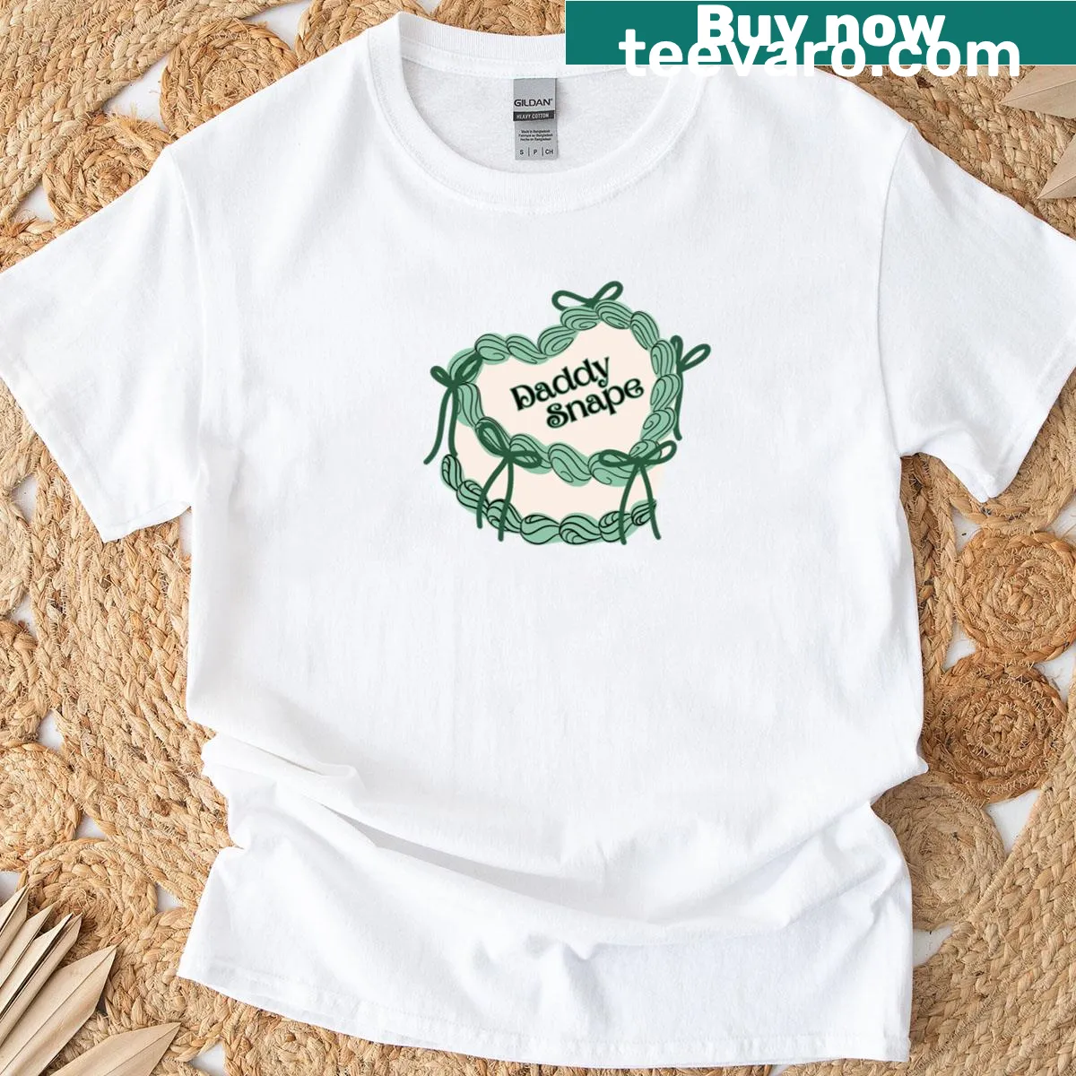 Heart cake T-shirt featuring a whimsical design inspired by Snape — on a men's t-shirt