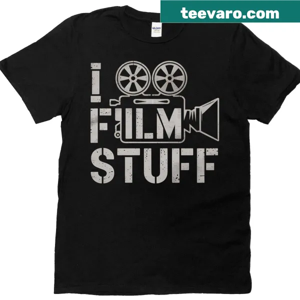 Funny T-shirt for filmmakers with humorous film-related text