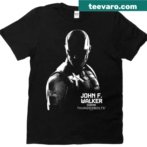 Silhouette of John F. Walker from Marvel's Thunderbolts on a t-shirt.