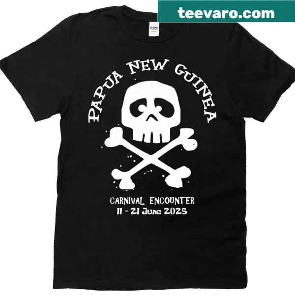 Travel-themed t-shirt celebrating Papua New Guinea cruise