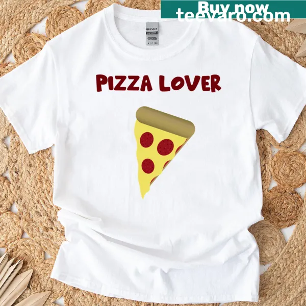 Pizza Lover t-shirt featuring a bold graphic with text