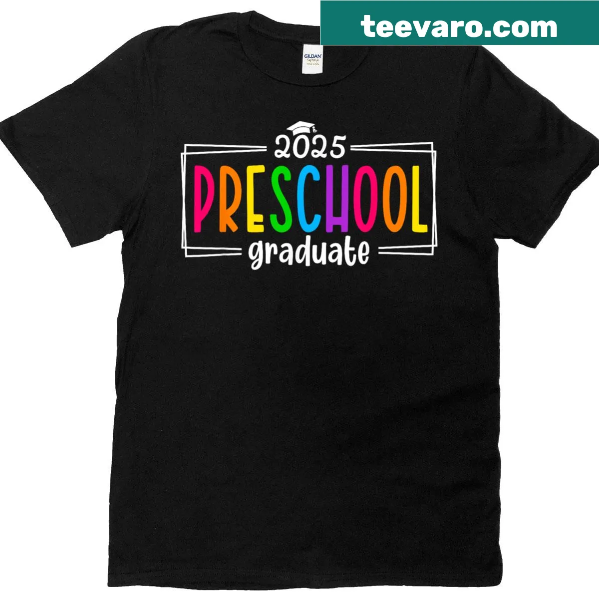 Funny preschool graduation T-shirt for kids with 2025 design — on a men's t-shirt