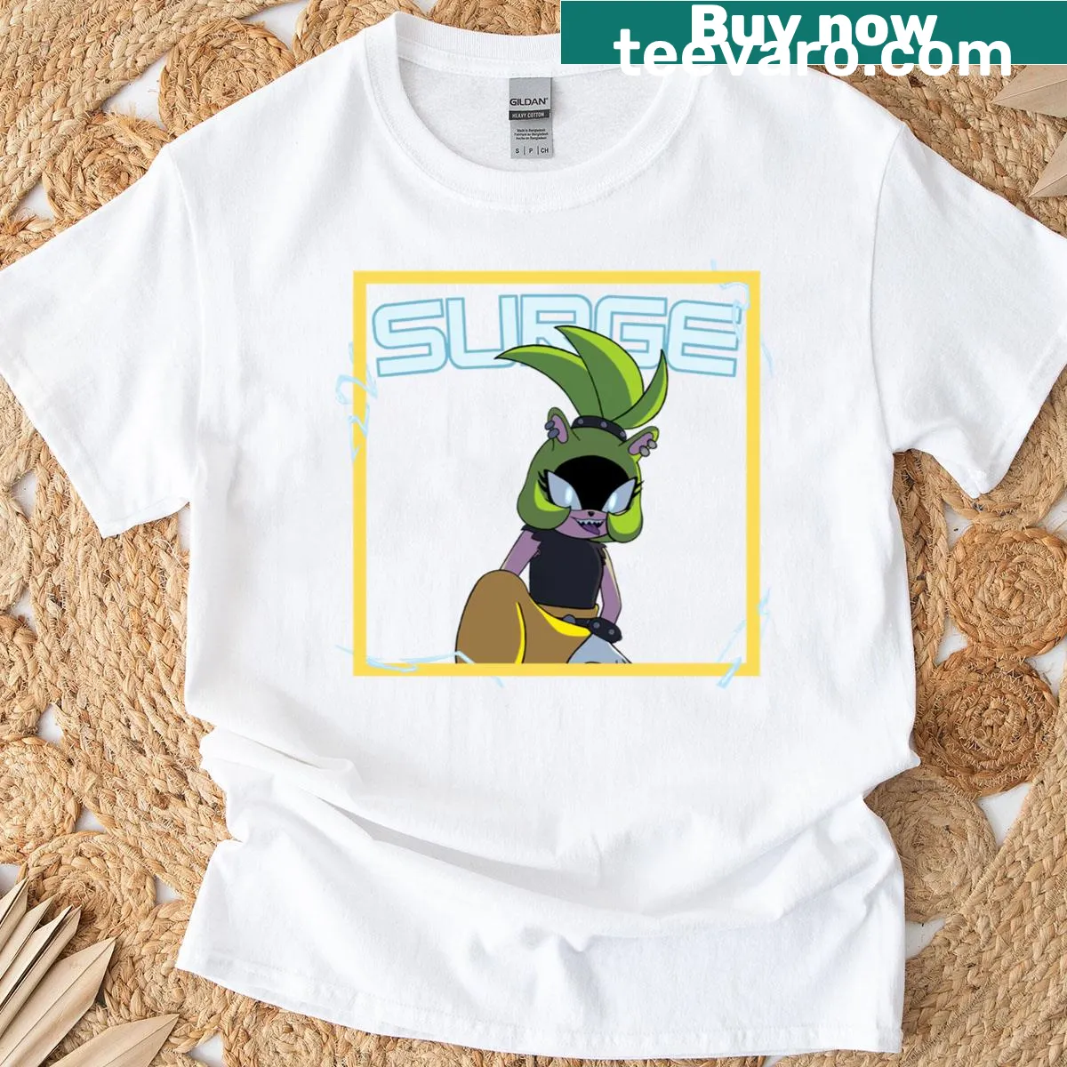 Illustration of a tenrec on a t-shirt. — on a men's t-shirt