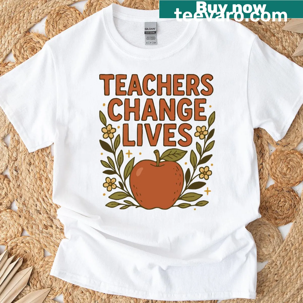 Teacher appreciation T-shirt with a heartfelt message — on a men's t-shirt