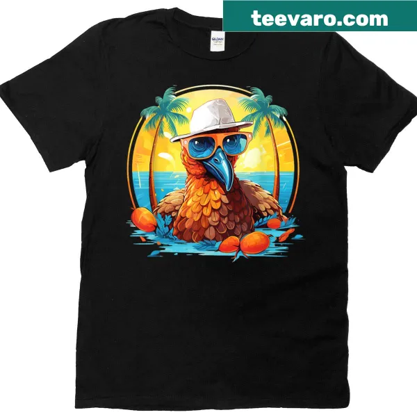 Thanksgiving T-shirt with illustrated turkey design