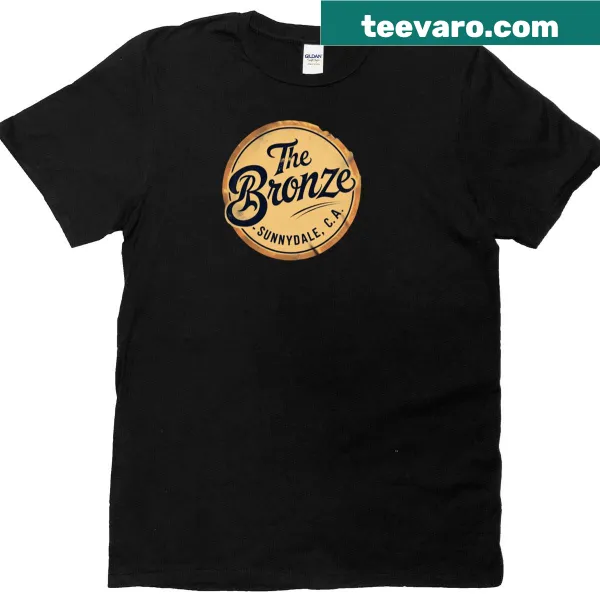T-shirt featuring the word 'Bronze' in playful typography