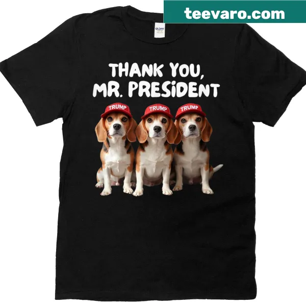 Funny t-shirt featuring Trump Beagles design