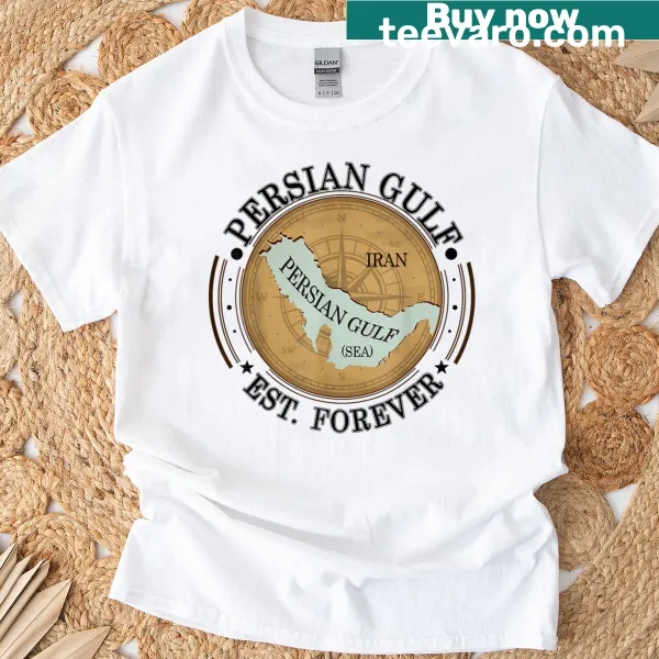 Retro T-shirt featuring the Persian Gulf design