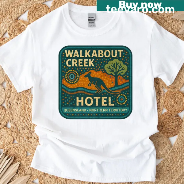 Retro T-shirt featuring Walkabout Creek Hotel from an Aussie movie