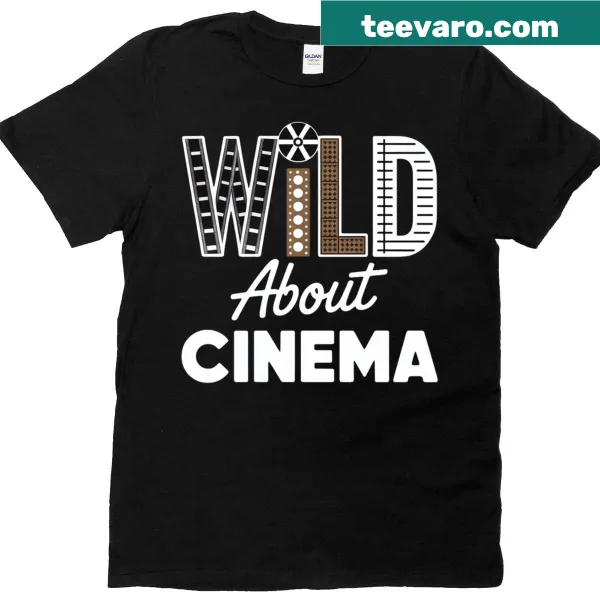 T-shirt expressing love for cinema themes