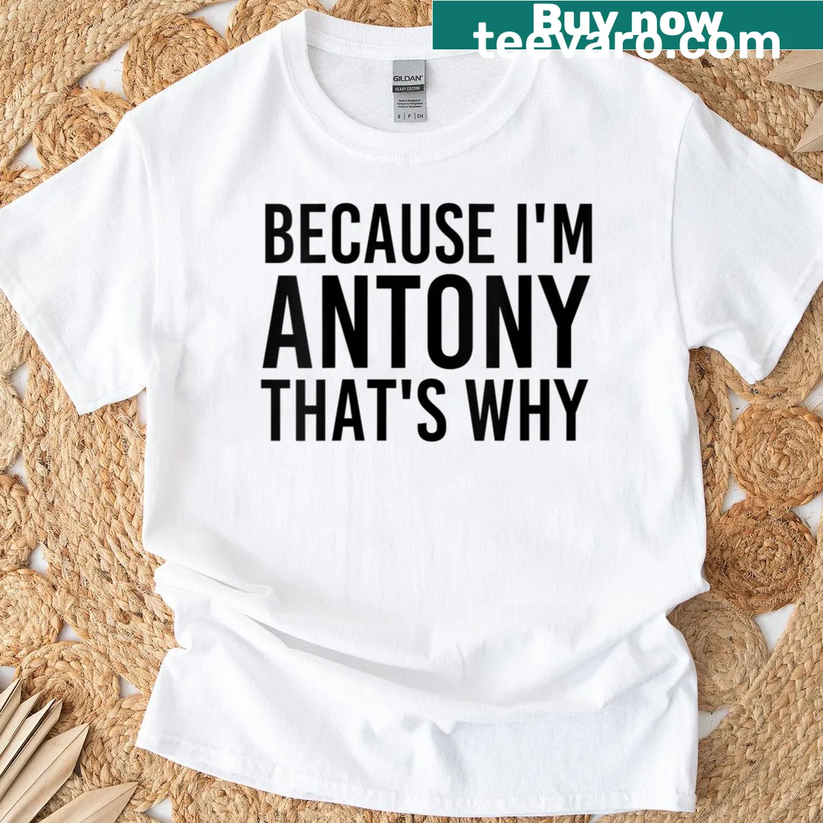 Funny personalized name t-shirt for women — on a men's t-shirt