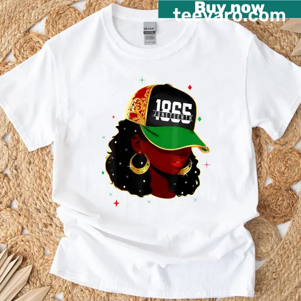 Juneteenth t-shirt celebrating African American freedom with an illustration
