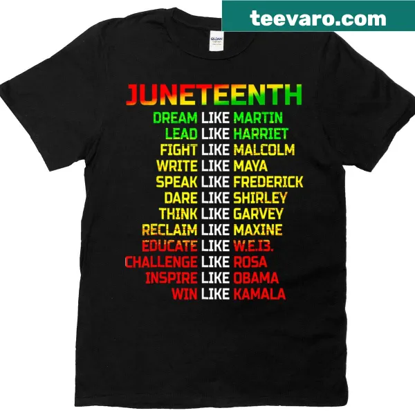 Juneteenth T-shirt with 'Freeish Since 1865' text celebrating freedom