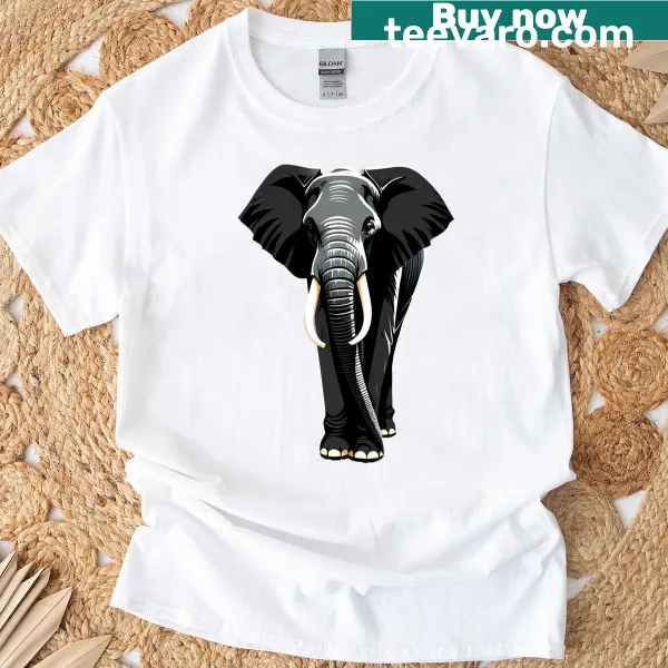 Cartoon profile of an African elephant
